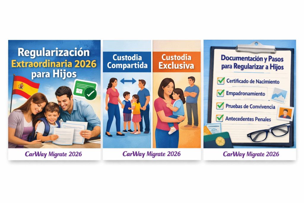 Guía esencial de la Regularización extraordinaria 2026 para los hijos: residencia de 5 años, patria potestad y custodia – illustration