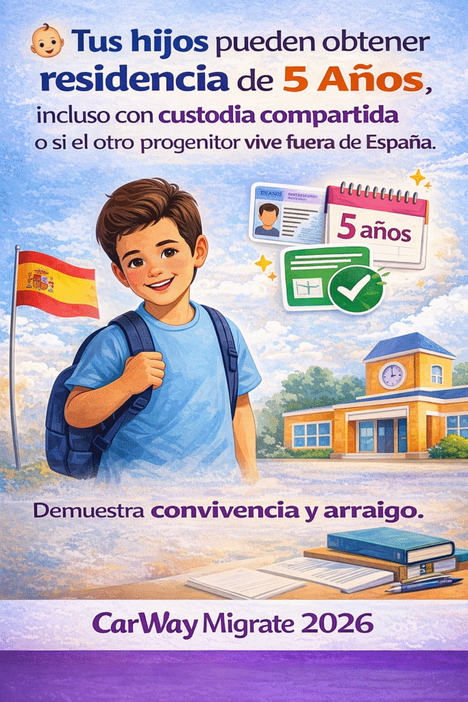 Guía esencial de la Regularización extraordinaria 2026 para los hijos: residencia de 5 años, patria potestad y custodia 8 Imagen con niño sobre regularización extraordinaria para hijos 2026.