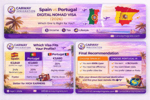 Spain vs Portugal digital nomad visa comparison