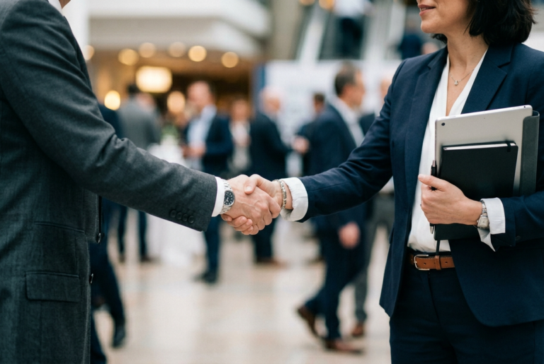 Close up business handshake between two profession 1775157898099