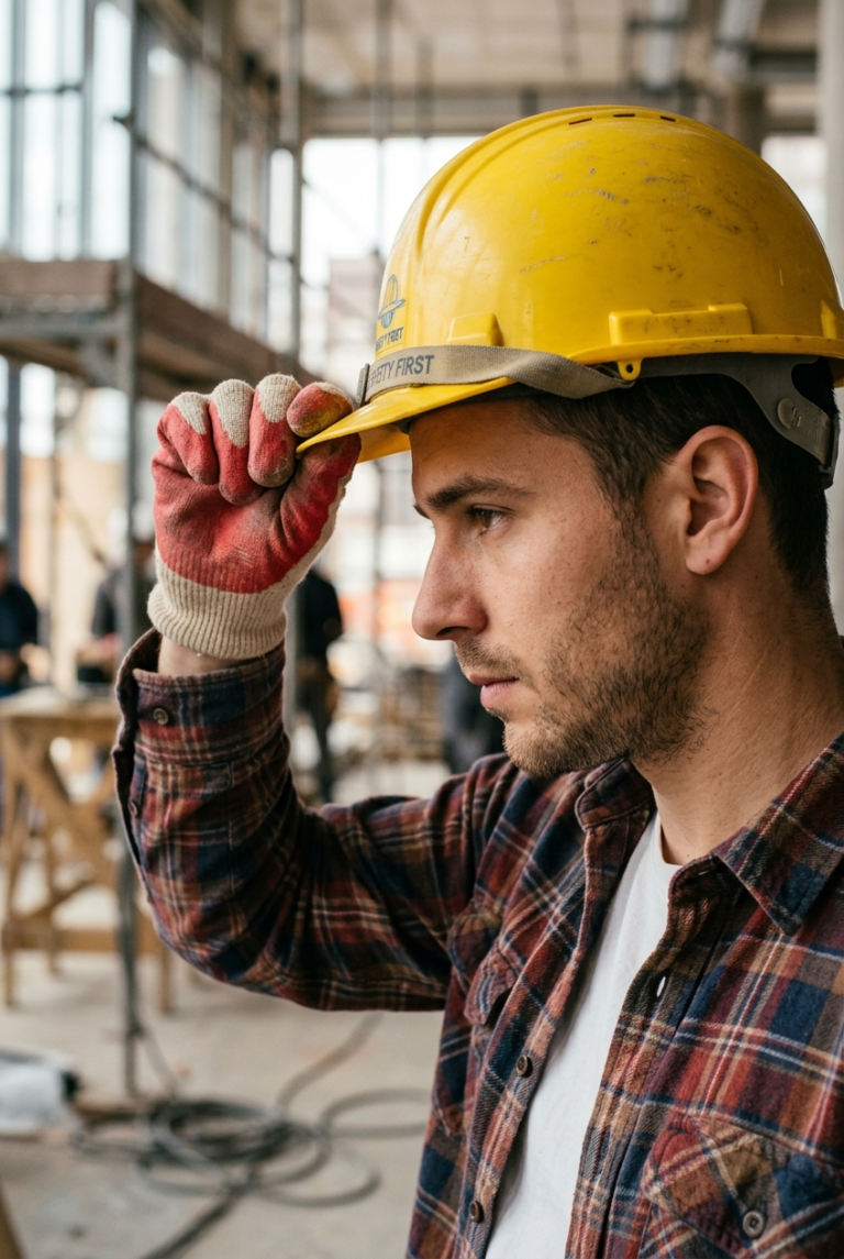 Close up portrait of young adult man in yellow har 1775160732011 1