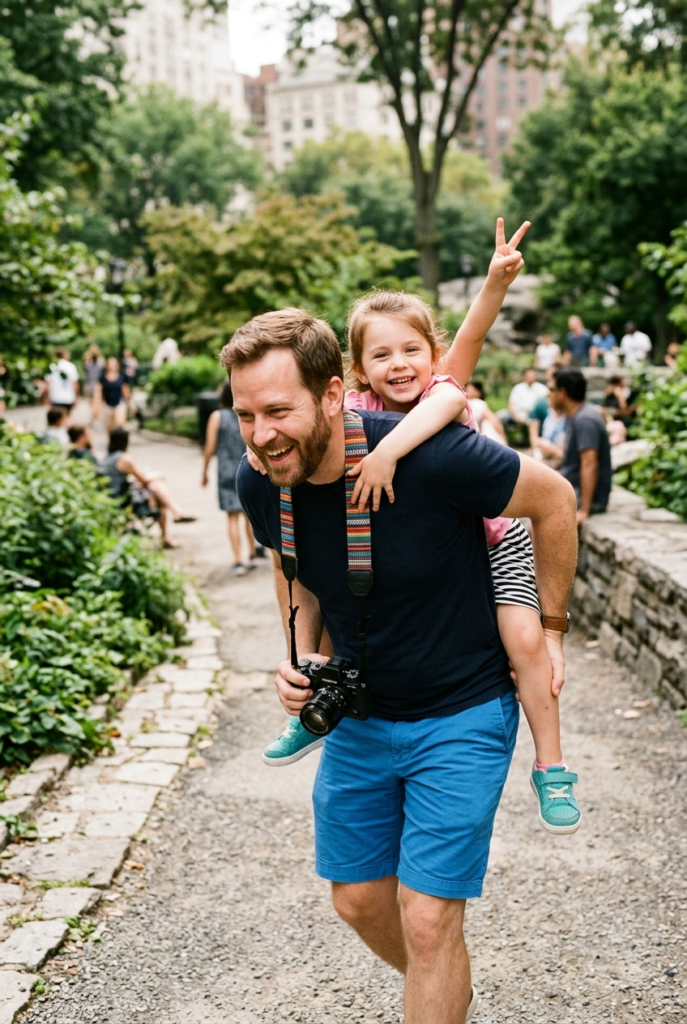 Residencia de familiar comunitario 3 Playful family scene with man carrying child on ba 1775158165608