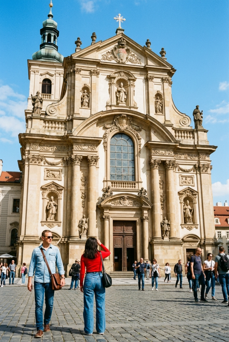 Tall vertical travel photo of ornate historic Baro 1775157371426